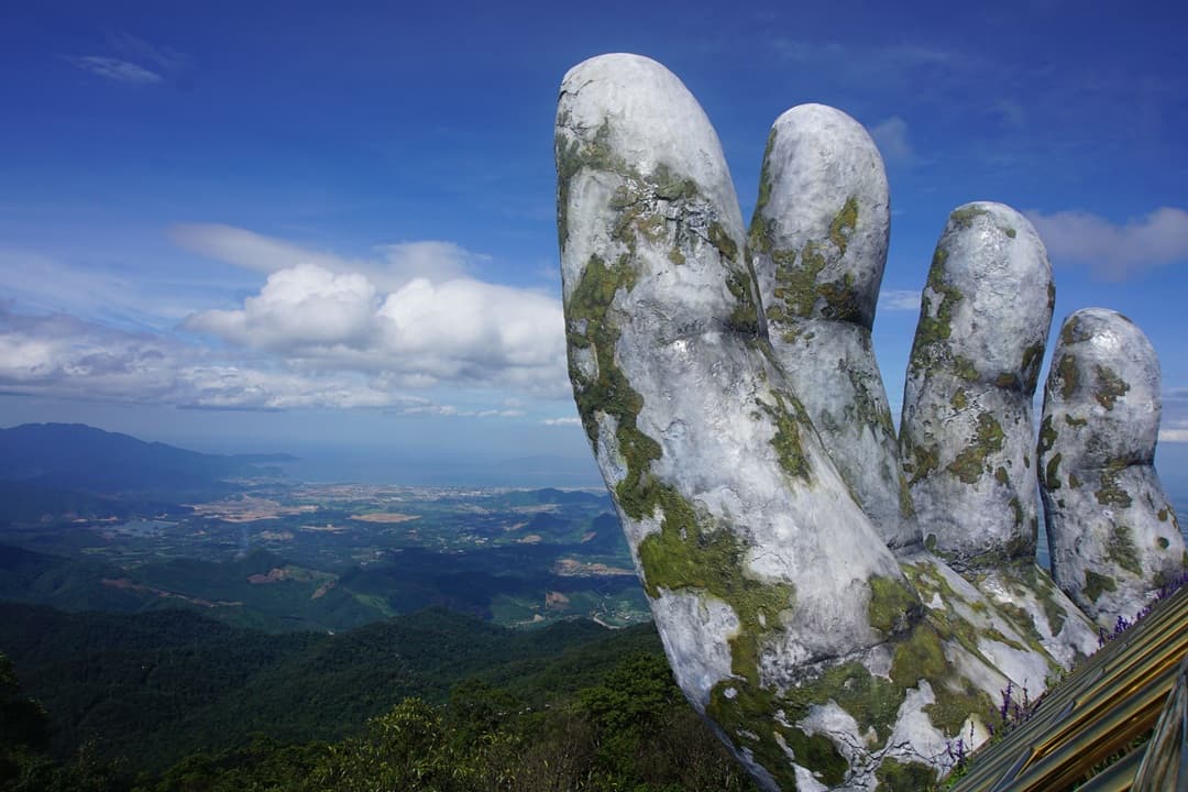 Cable Car Ride on Ba Na Hills while exlporing Golden Bridge, Linh Ung Pagoda, Wine Cellar, DAmour Flower Garden, Fantassy Park and King Peak media 1